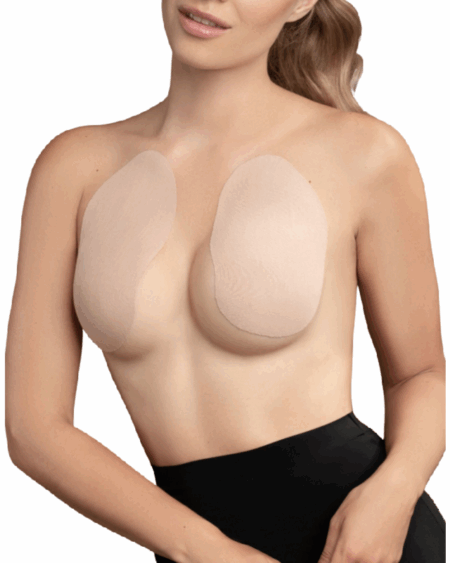 BYE-BRA - BREASTS ENHANCER + 3 PAIRS OF SATIN BEIGE CUP A/C