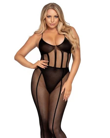 LEG AVENUE - BODYSUIT AND SKIRT SET ONE SIZE