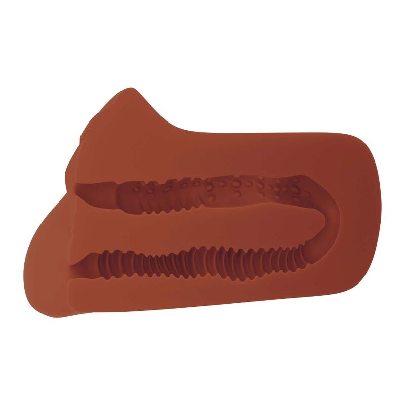 PDX PLUS - PICK YOUR PLEASURE DOUBLE BROWN MASTURBATOR - Image 3