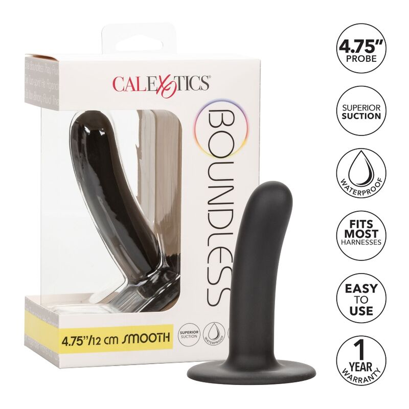 CALEXOTICS - BOUNDLESS DILDO 12 CM HARNESS COMPATIBLE SMOOTH - immagine 2