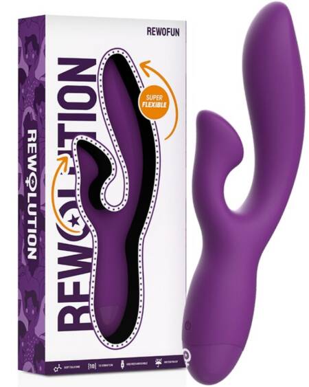 REWOLUTION - REWOFUN FLEXIBLE VIBRATOR WITH RABBIT