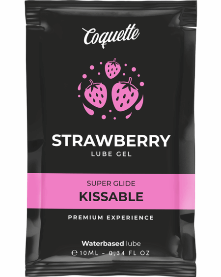 COQUETTE CHIC DESIRE - STRAWBERRY WATER BASED KISSABLE LUBRICANT POCKET 10 ML