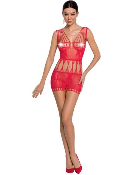 PASSION - WOMAN BS090 RED BODYSTOCKING ONE SIZE