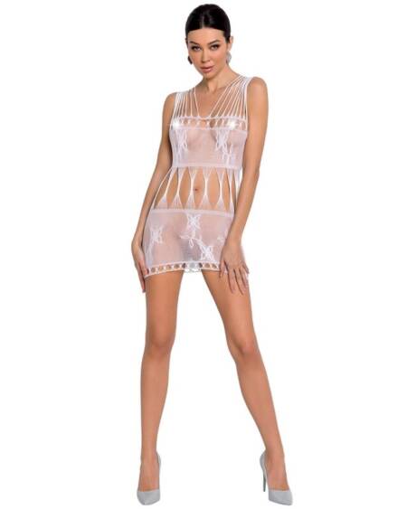 PASSION - WOMAN BS090 WHITE BODYSTOCKING ONE SIZE