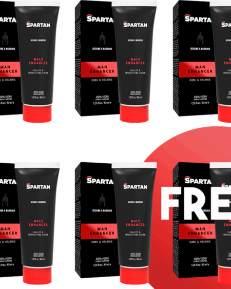 SPARTAN - COUPLE GEL VIRILITY AND INSENSIFYING 100% VEGAN CREAM 5+1 FREE