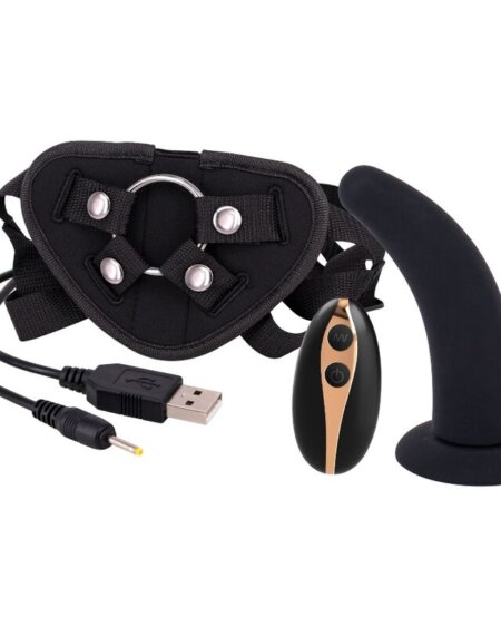 SEVEN CREATIONS - STRAP ON HARNESS WITH DILDO 125 CM