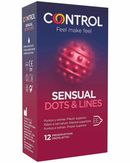 CONTROL - SENSUAL DOTS  LINES POINTS AND STRETCH MARKS 12 UNITS