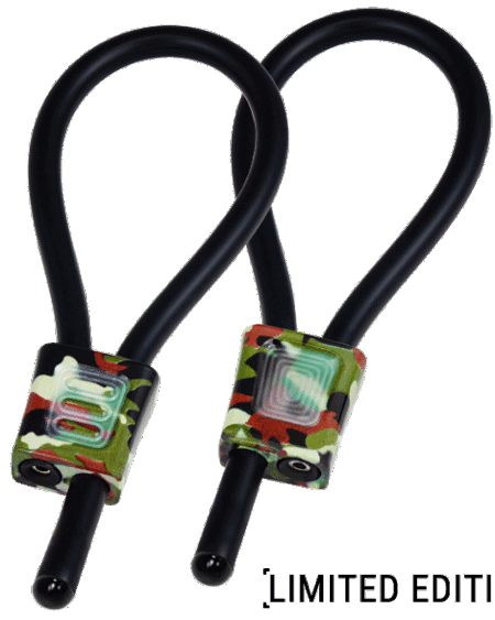 ELECTRASTIM - PRESTIGE ELECTRALOOPS ADJUSTABLE COCK RINGS CAMOUFLAGE