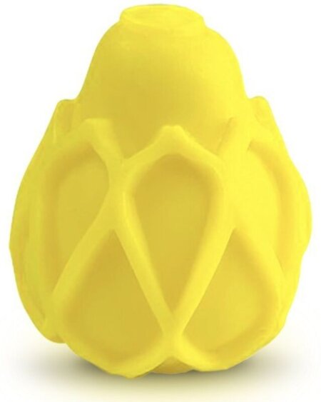 G-VIBE - REUSABLE YELLOW TEXTURED MASTURBATOR EGG