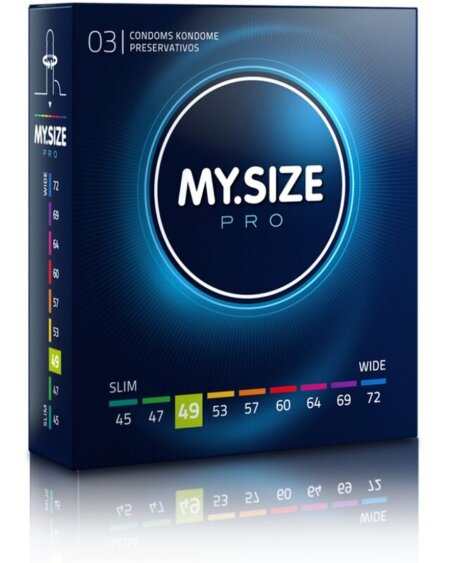 MY SIZE - PRO CONDOMS 49 MM 3 UNITS