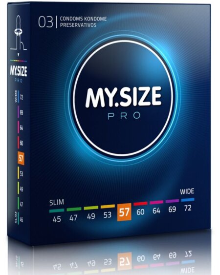 MY SIZE - PRO CONDOMS 57 MM 3 UNITS