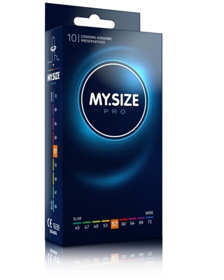 MY SIZE - PRO CONDOMS 57 MM 10 UNITS