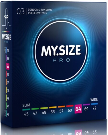 MY SIZE - PRO CONDOMS 64 MM 3 UNITS