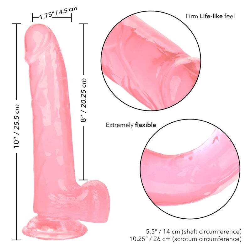 CALEXOTICS - SIZE QUEEN DILDO PINK 20.3 CM - Image 3