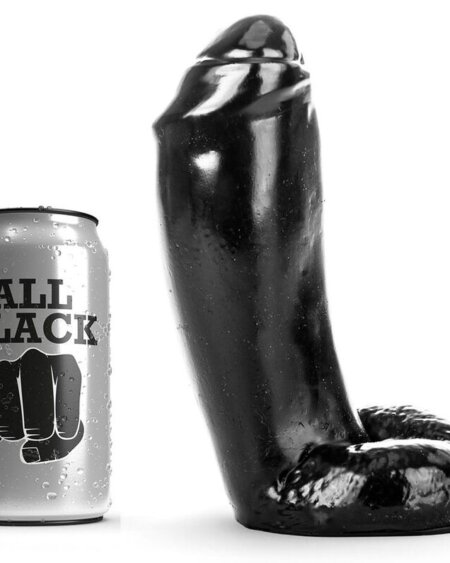 ALL BLACK - DILDO REALISTIC 18 CM