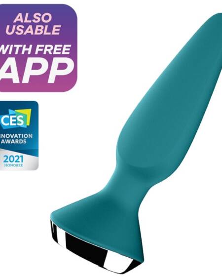 SATISFYER - PLUG ILICIOUS 1 PLUG VIBRATOR GREEN