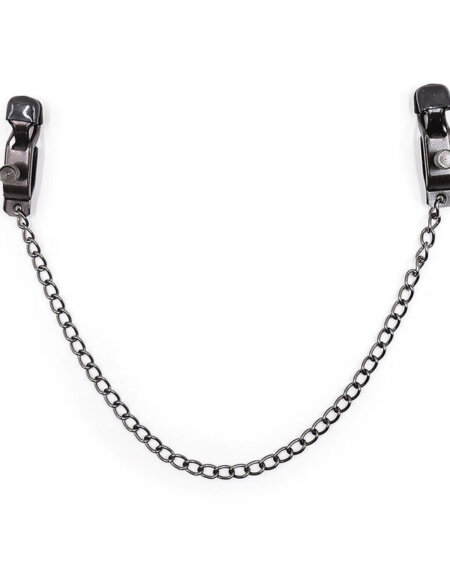 OHMAMA FETISH - METAL CLAMPS WITH BLACK CHAIN