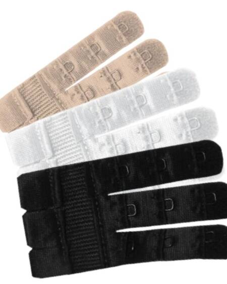 BYE-BRA - FLEXIBLE CONTOUR EXTENDERS 3 HOOKS 3 UNITS