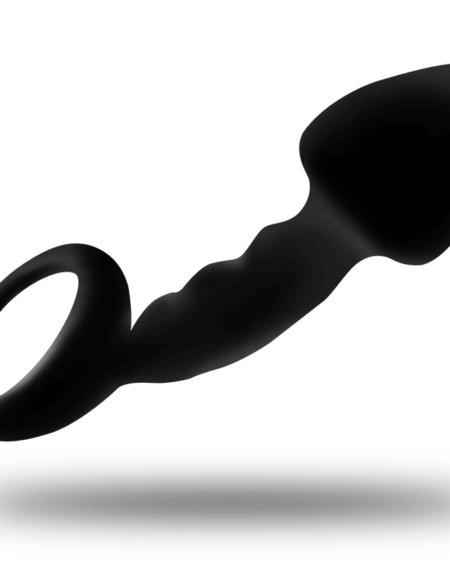 OHMAMA - RIBBED ANAL PLUG WITH RING