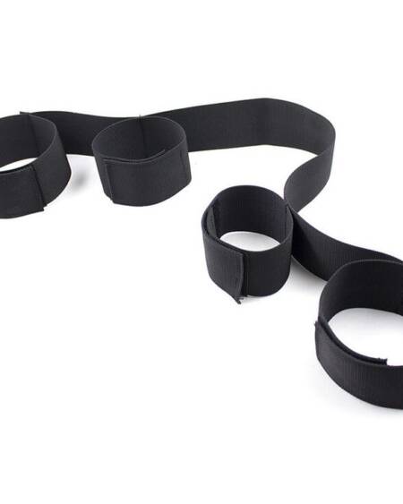 OHMAMA FETISH - SPREADER SOFT BAR FULL NYLON WRIST RESTRAINTS