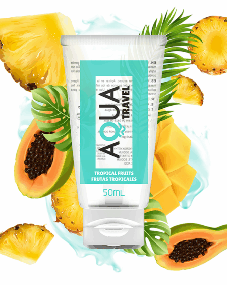 AQUA TRAVEL - FLAVOUR WATERBASED LUBRICANT TROPICAL FRUITS - 50 ML