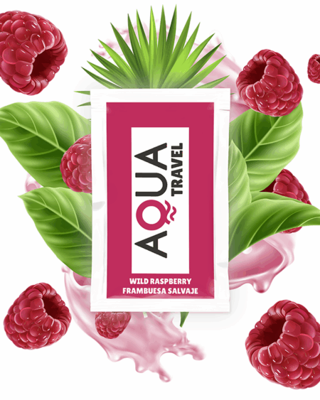 AQUA TRAVEL - WILD RASPBERRY FLAVOUR WATERBASED LUBRICANT 6 ML