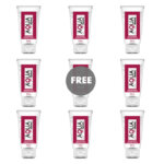 AQUA TRAVEL - WILD RASPBERRY FLAVOUR WATERBASED LUBRICANT - 50 ML 8+1 FREE