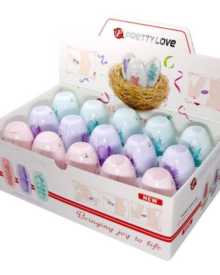 PRETTY LOVE - DOUBLE SIDED MASTURBATOR EGG 15 UNITS