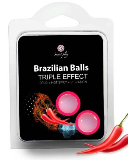 SECRETPLAY - SET 2 BRAZILIAN BALLS TRIPLE EFFECT