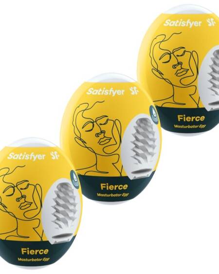 SATISFYER - 3 MASTURBATOR EGGS FIERCE