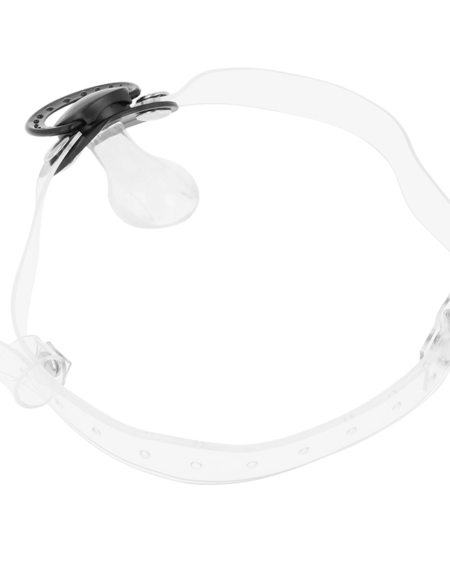 OHMAMA FETISH TRANSPARENT PACIFIER GAG