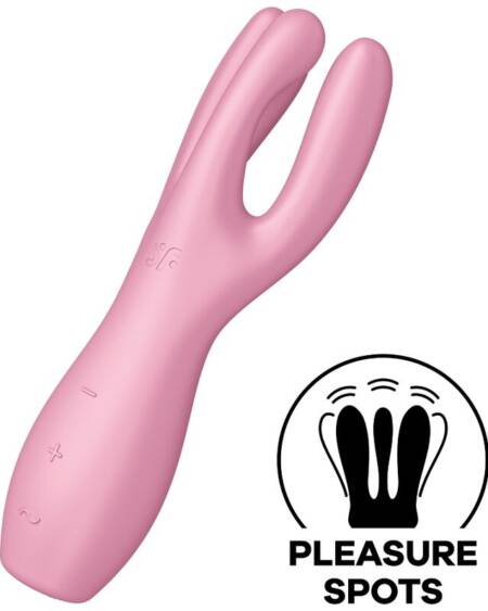 SATISFYER - THREESOME 3 VIBRATOR PINK