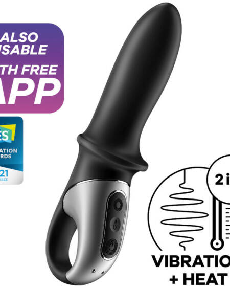 SATISFYER - HOT PASSION ANAL VIBRATOR APP BLACK