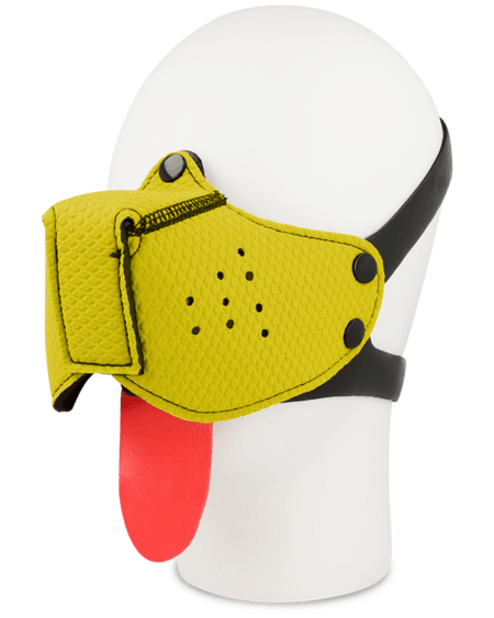 OHMAMA FETISH DOG MUZZLE - YELLOW