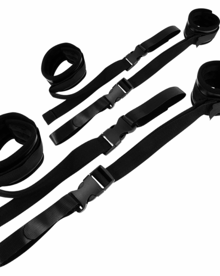 OHMAMA FETISH NYLON AND VELCRO RESTRAINT HANDCUFFS