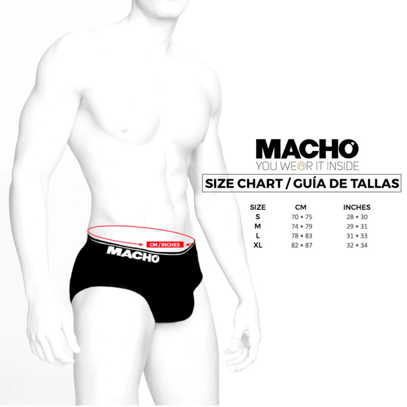 MACHO - MS24B BRIEF UNDERPANTS DARK BLUE S - Image 4