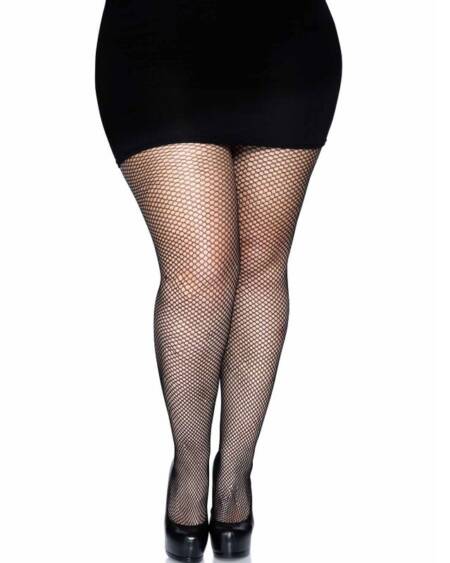 LEG AVENUE - BACKSEAM PANTYHOSE BLACK PLUS SIZE