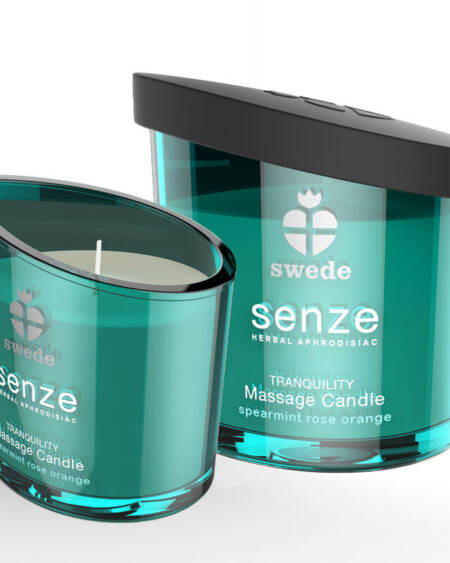 SWEDE - SENZE TRANQUILITY MASSAGE CANDLE - SPEARMINT, ROSE, ORANGE