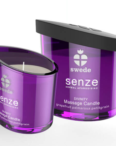 SWEDE - SENZE DIVINITY MASSAGE CANDLE - GRAPEFRUIT, PALMAROSA, PETITGRAIN