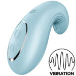 SATISFYER - DIPPING DELIGHT VIBRADOR LAY-ON AZUL