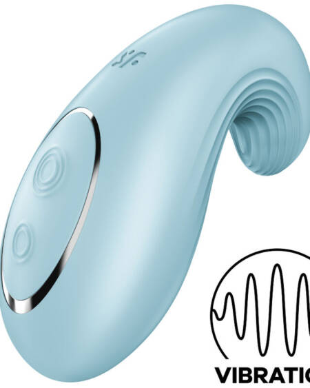 SATISFYER - DIPPING DELIGHT LAY-ON VIBRATOR BLUE