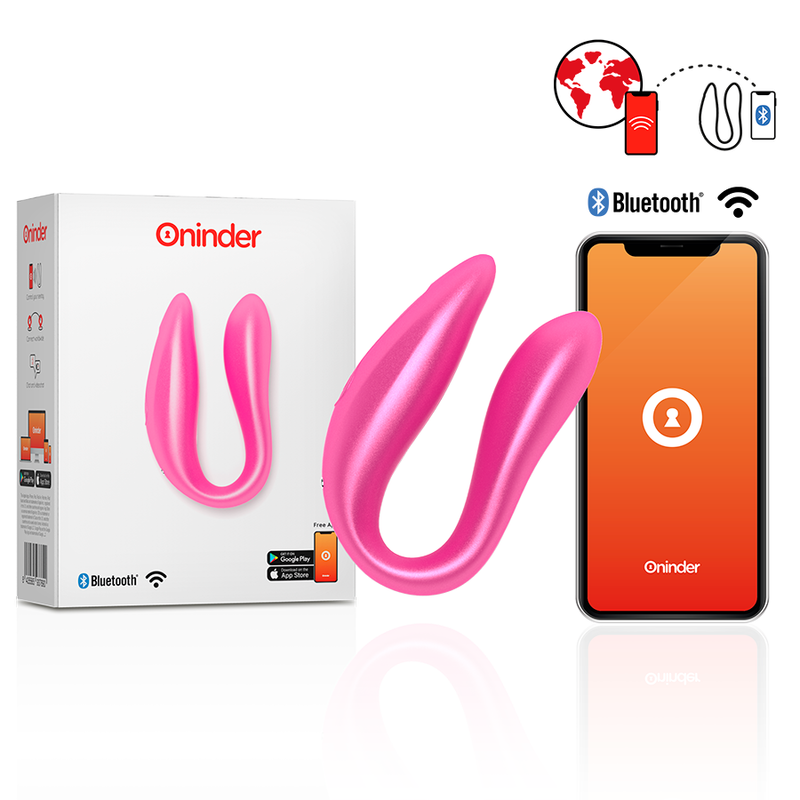 ONINDER - LISBOA PINK G-POINT  CLITORIS STIMULATOR - FREE PINK APP