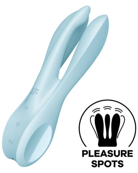SATISFYER - THREESOME 1 VIBRATOR BLUE