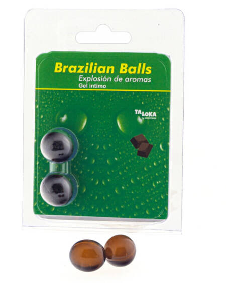 TALOKA - 2 BRAZILIAN BALLS CHOCOLATE INTIMATE GEL