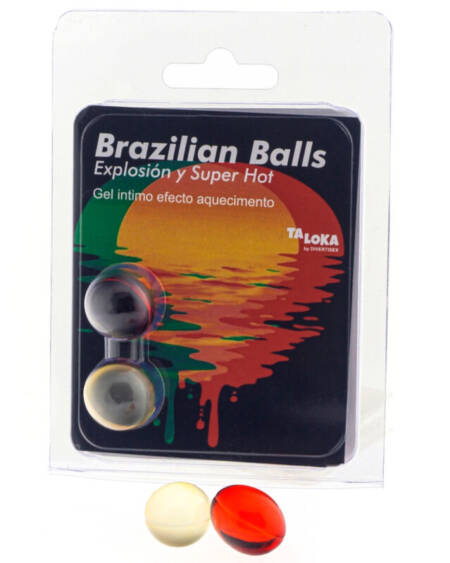TALOKA - 2 BRAZILIAN BALLS SUPER HOT EFFECT EXCITING GEL
