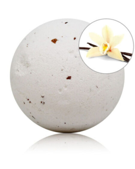 TALOKA - VANILLA SCENTED BATH BOMB WITH ROSE PETALS