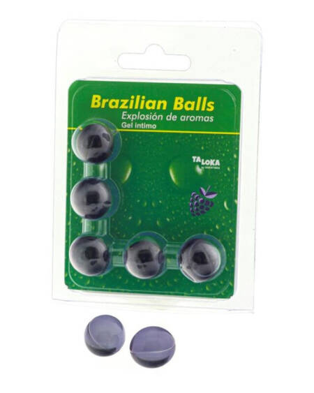 TALOKA - 5 BRAZILIAN BALLS BERRIES INTIMATE GEL