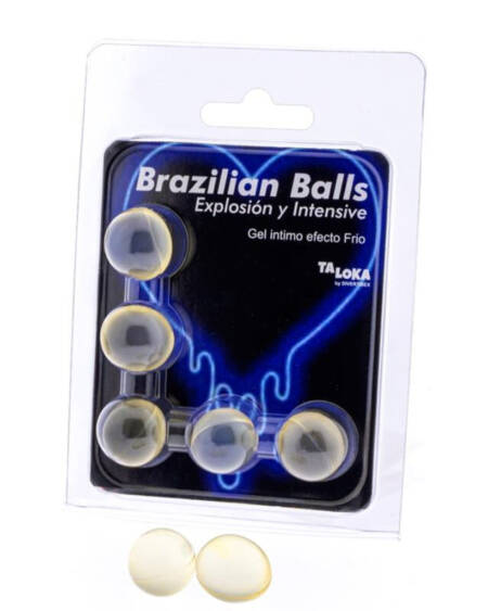 TALOKA - 5 BRAZILIAN BALLS COLD  VIBRATION EFFECT EXCITING GEL