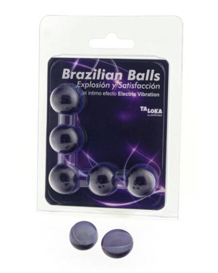 TALOKA - 5 BRAZILIAN BALLS ELECTRIC VIBRATING EFFECT EXCITING GEL