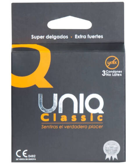 UNIQ - CLASSIC LATEX FREE CONDOMS 3 UNITS